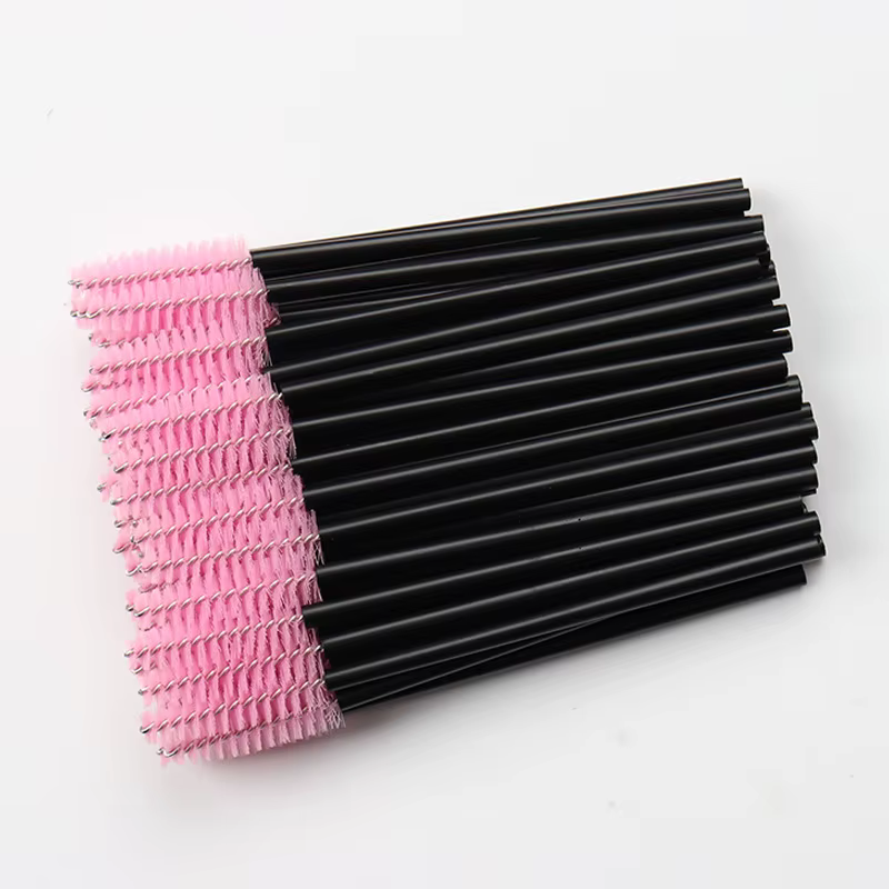 Pinceaux de maquillage jetables en cristal, 50 pièces, brosse à sourcils, poignée en diamant, applic