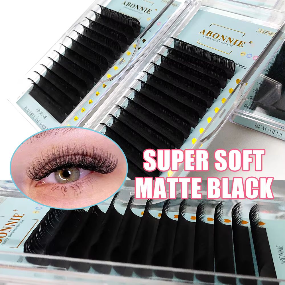 Abonnie noir mat Volume cachemire cils C CC D Extensions de cils individuelles maquillage Cilios