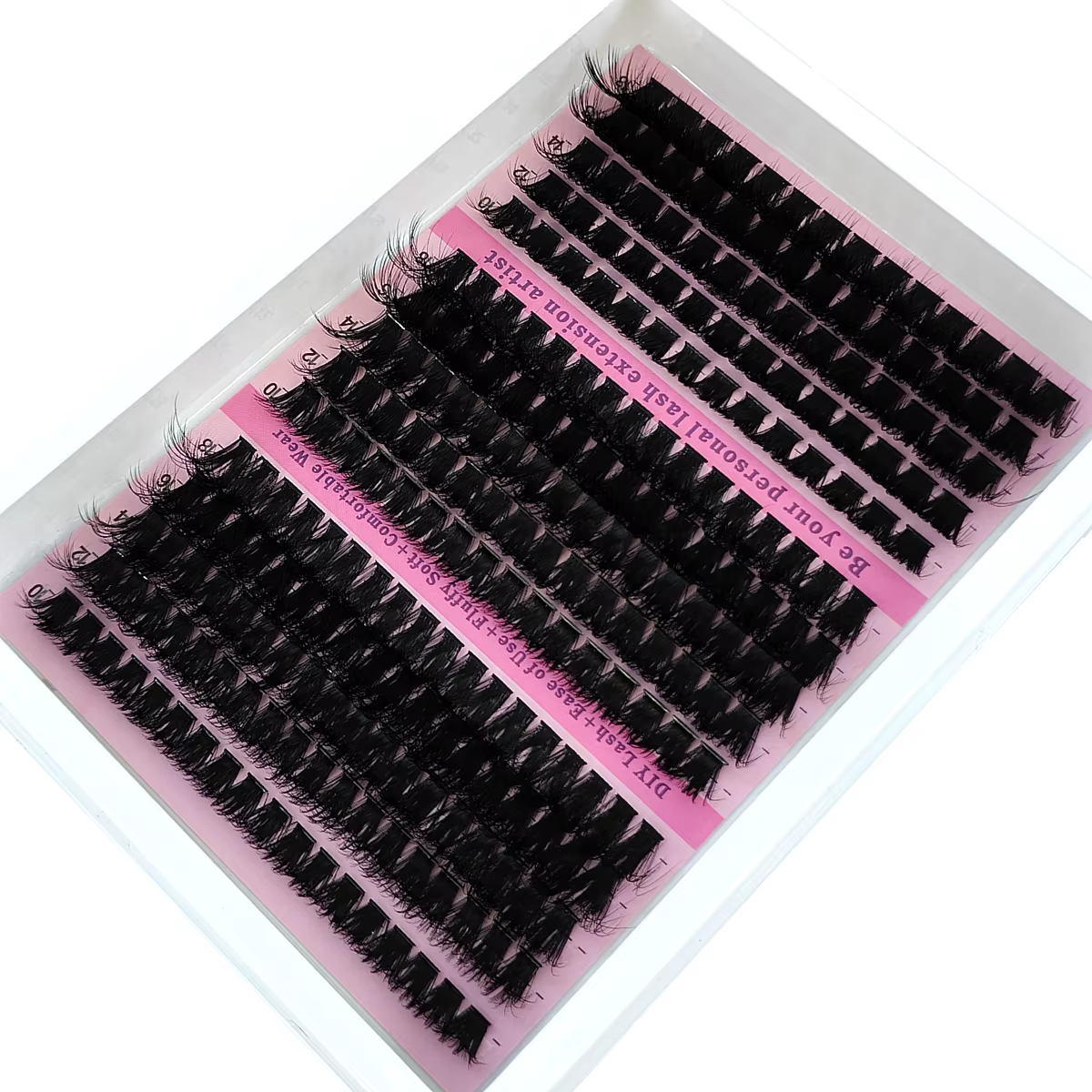 HBZGTLAD 15 rangées de cils moelleux 60D-100D grappes de cils épais naturels D/CC/DD cils individuel