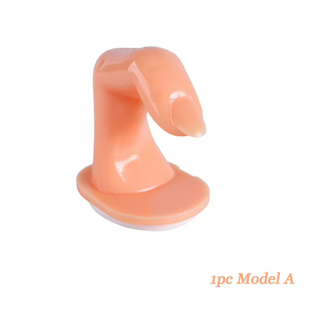 1/5 pièces faux doigt outil de pratique des ongles manucure faux ongles formation doigt presse sur o