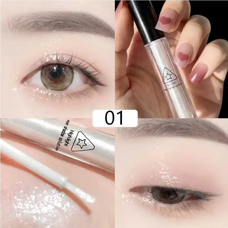 Eyeliner liquide à paillettes, fard à paupières métallique brillant, stylo diamant scintillant, impe