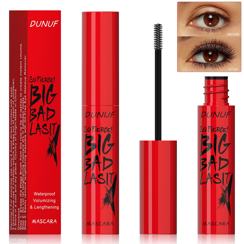 DUNUF 1 pièces Mascara longue durée mince épais imperméable boucle ne tache pas facilement résistant