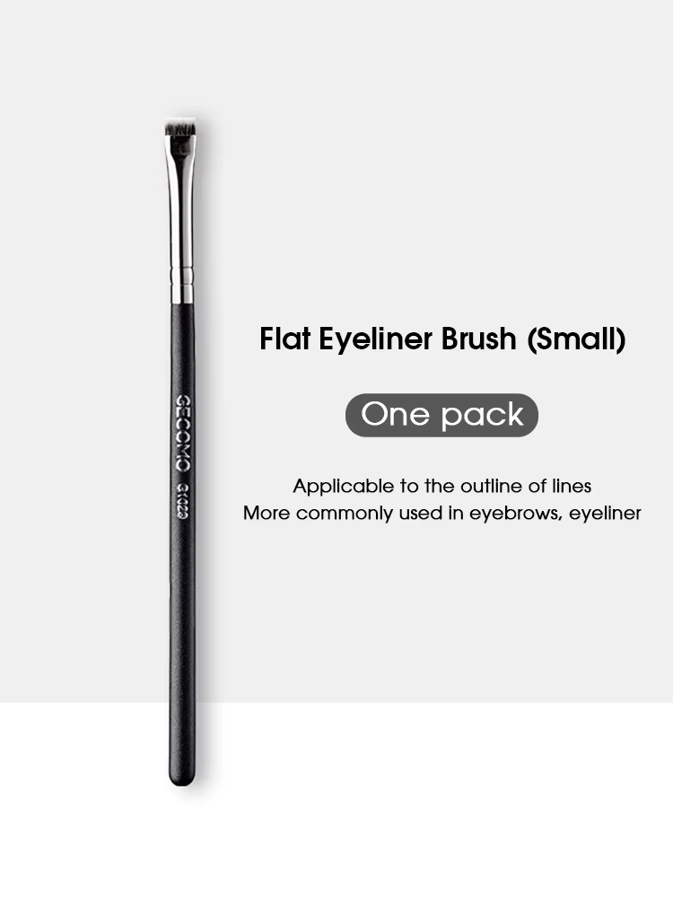 Brosse à Eyeliner, brosse à sourcils, ne mange pas de poudre, lame facile à tirer, brosse à tête pla