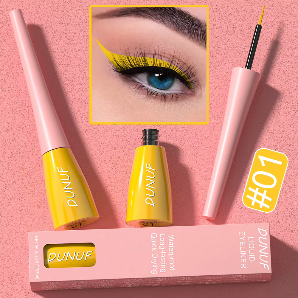 Eyeliner liquide coloré de 7ML, imperméable, durable, mat, séchage rapide, outils de maquillage pour