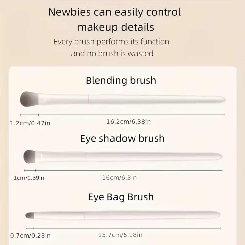 Ensemble de pinceaux de maquillage pour les yeux 5 pièces, compagnon de voyage parfait et cadeau pou