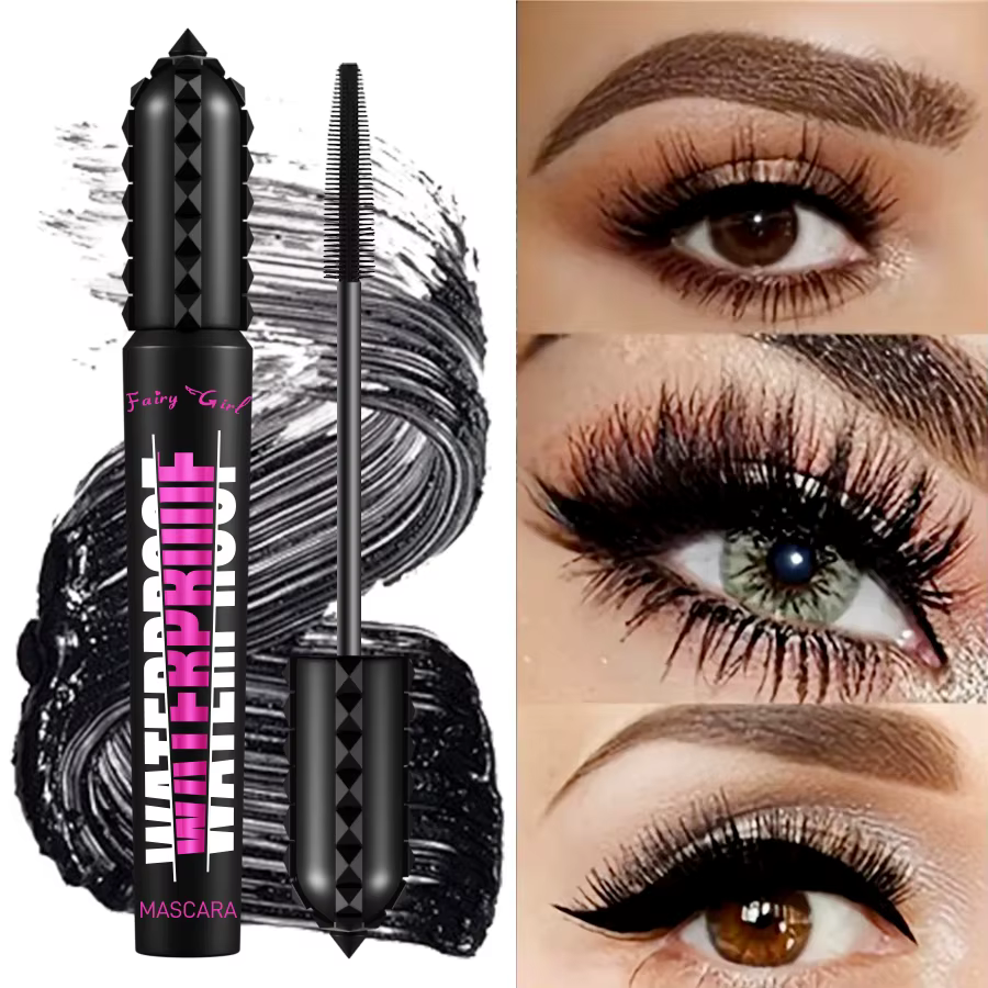 Mascara noir imperméable pour tous les produits de maquillage, extension de cils, effet 4D, cosmétiq