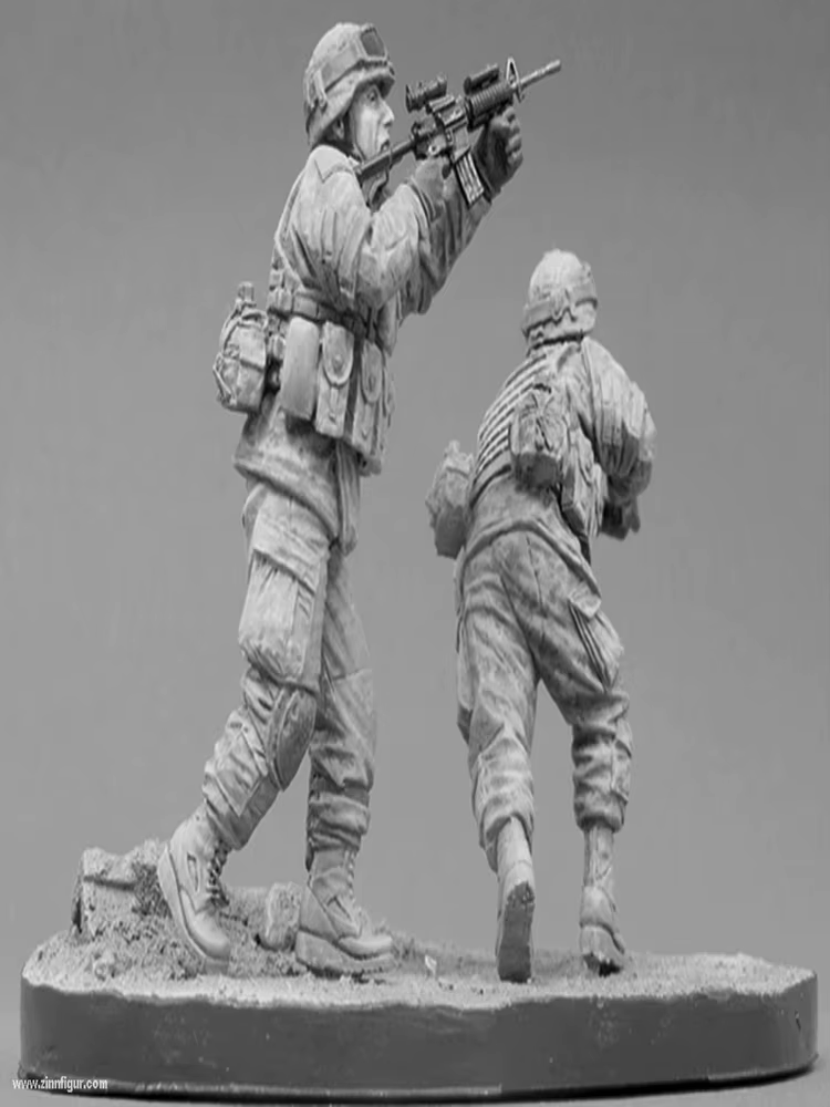 Kit non peint 1/35 États-Unis Les soldats de la brigade comprennent la grande figurine de base, Kit