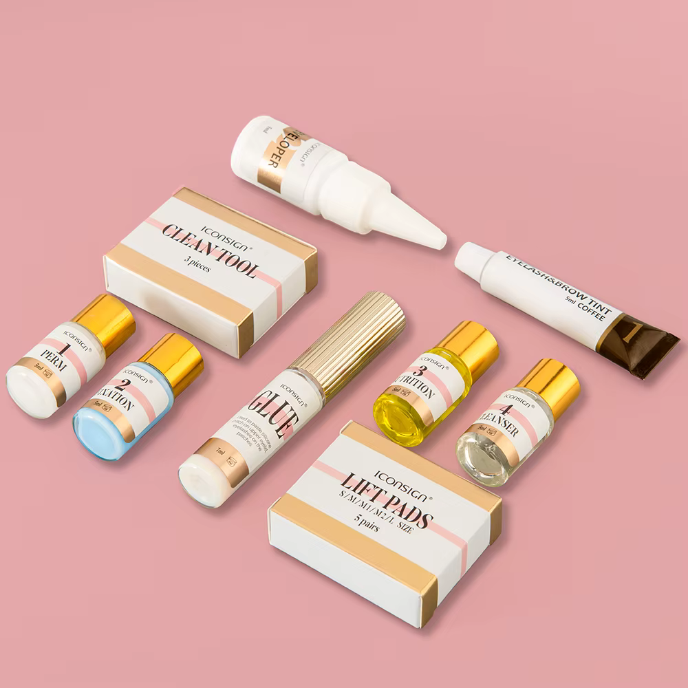 ICONSIGN-Kit professionnel de lifting et de teinte des cils, outils de maquillage pour les yeux, liv
