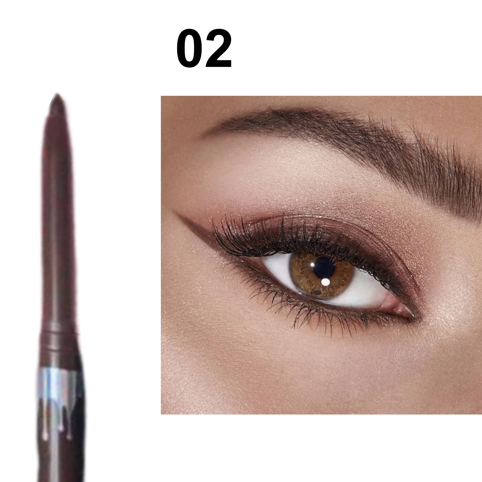 Crayon Eyeliner Gel imperméable noir marron, Ultra-fin, mat, lisse, séchage rapide, sans taches, fac