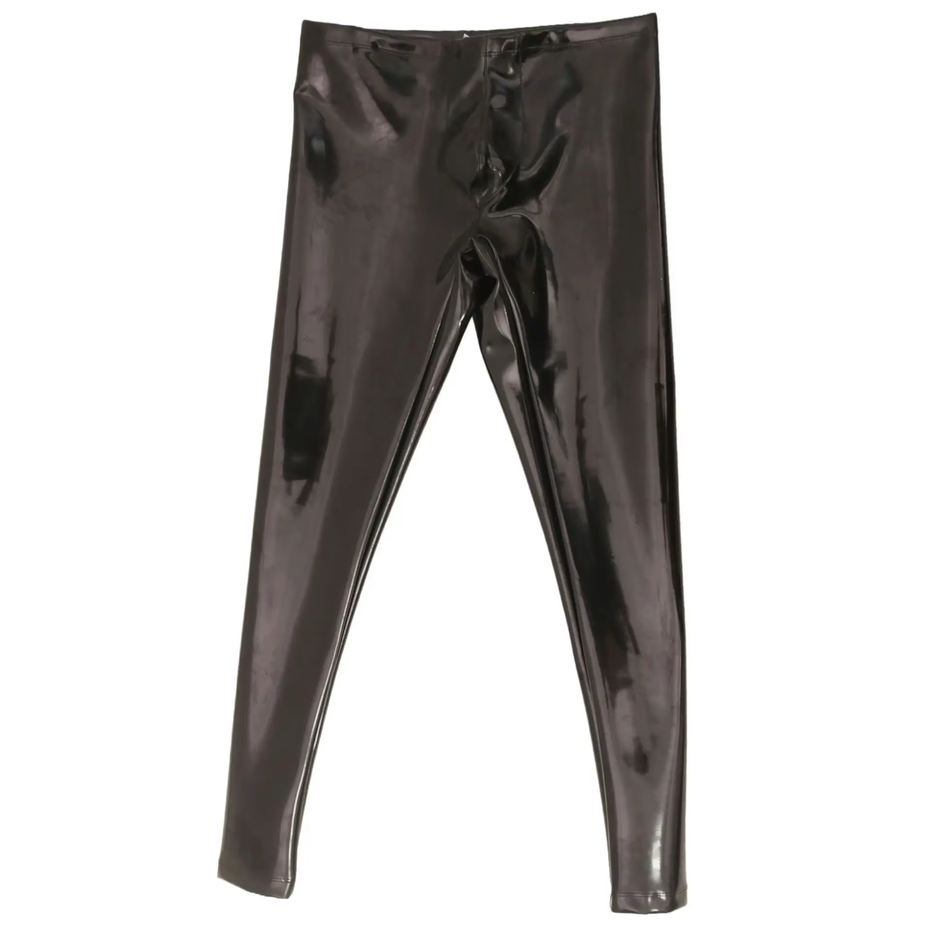 Pantalon crayon élastique en PU imperméable pour hommes, Sexy, sans nettoyage, Double face, jambes f