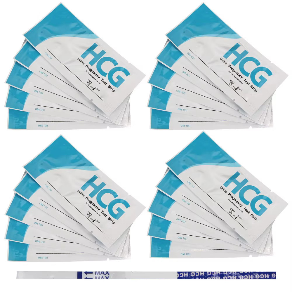 Kit de Test de grossesse, 20 pièces, mesure d'urine, bandelettes de Test PH de la grossesse précoce,