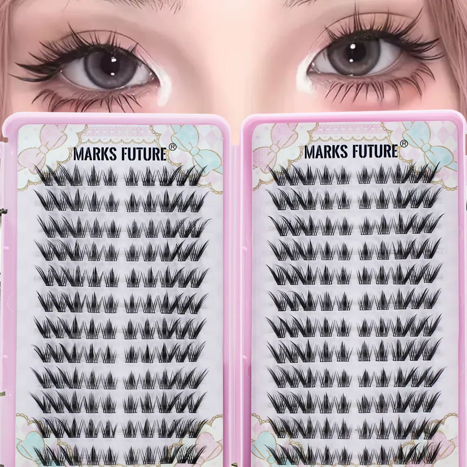 240 pièces de faux cils, grande capacité, boucle C, individuelle, style renard, œil de chat, style c