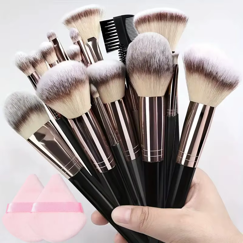 Ensemble de pinceaux de maquillage professionnels pour femmes, fard à barrage, fond de teint, correc