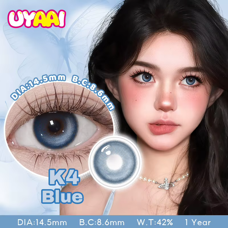 UYAAI couleur Contact marron yeux couleur lentilles maquillage coloré élèves femme maquillage vert l