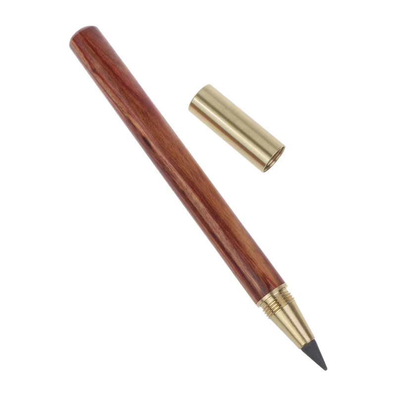 Crayons éternité en métal sans encre, crayon d'écriture illimité, écriture douce, stylo sans encre,