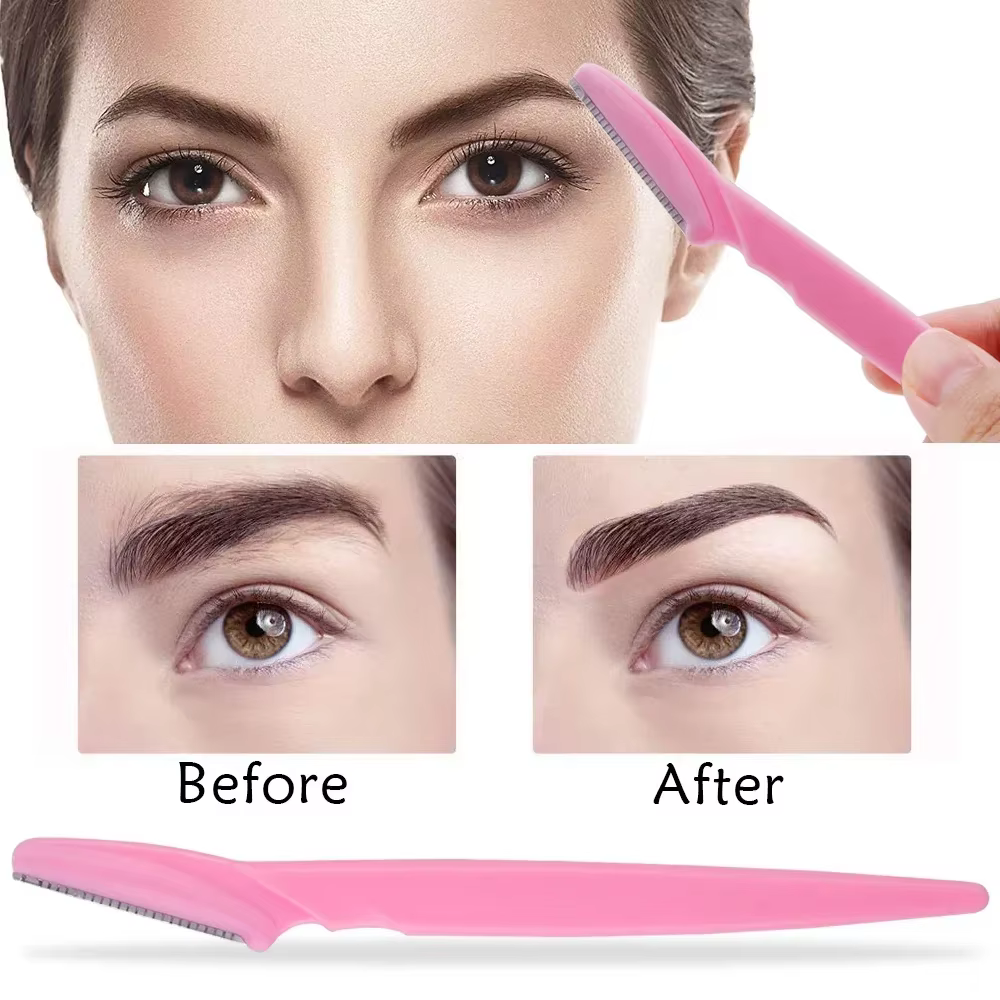 3/4/10 pièces rasoir de sourcils lame rasoir Portable visage rasoir yeux sourcils épilation coupe-ép