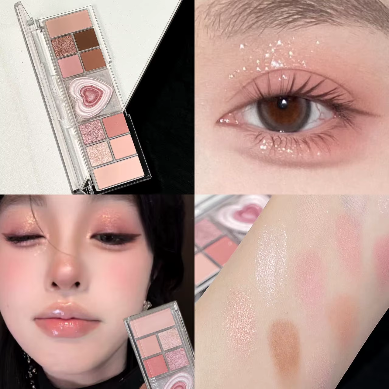 Palette de maquillage pour les yeux, 12 couleurs, thé abricot, fard à paupières à faible Saturation,