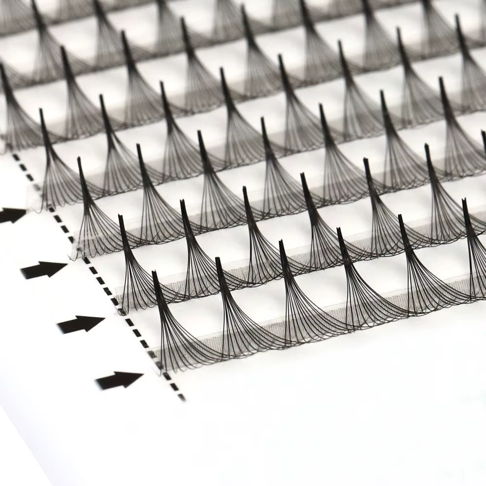 AGUUD-Extensions de cils préfabriquées, 10 plateaux/lot, volume russe, super éventails, aiguille, ti