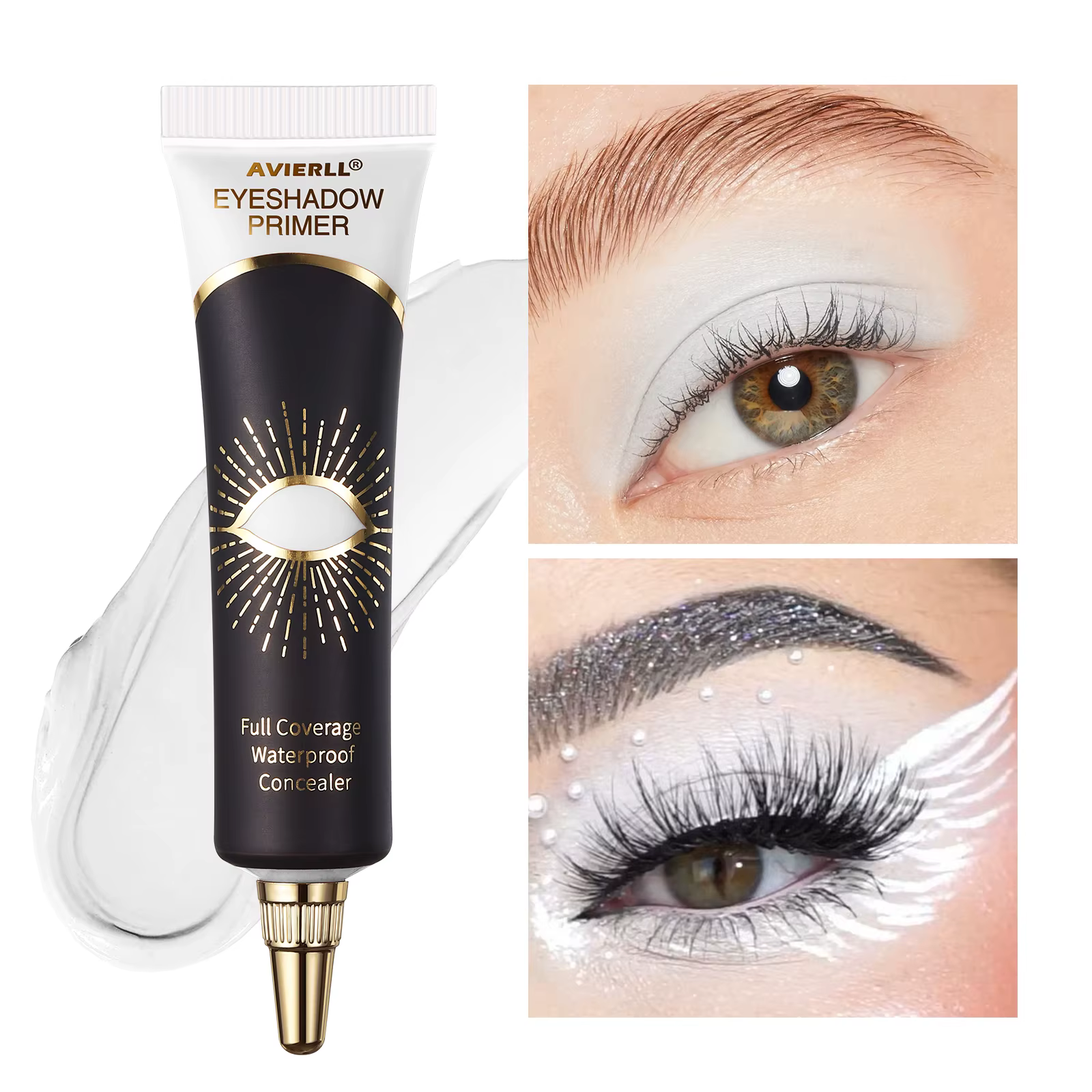 Apprêt pour fard à barrage longue durée, imperméable, base de maquillage pour les yeux à couverture 
