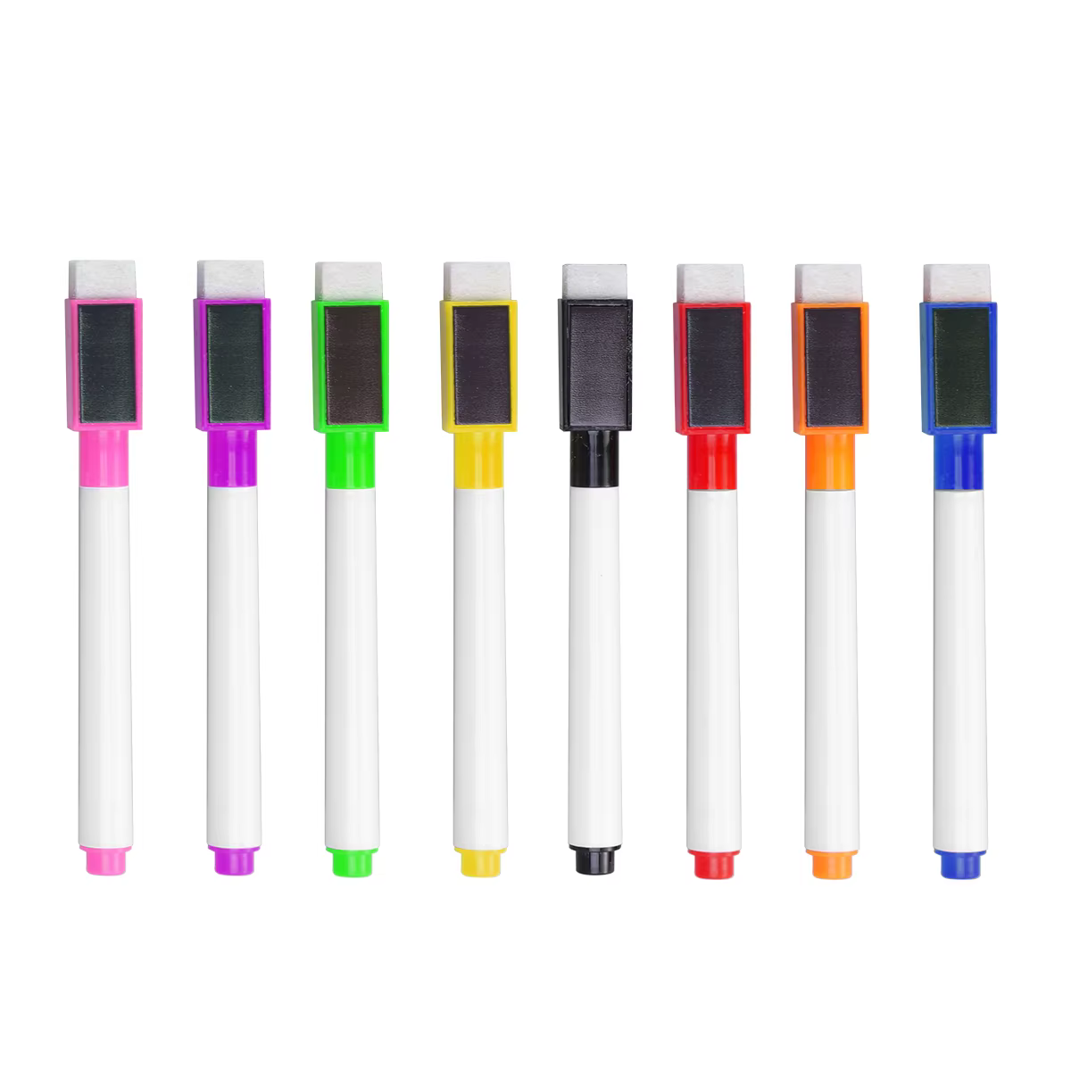 Stylo magnétique coloré pour tableau blanc pour enfants, marqueurs pour tableau noir et blanc, gomme