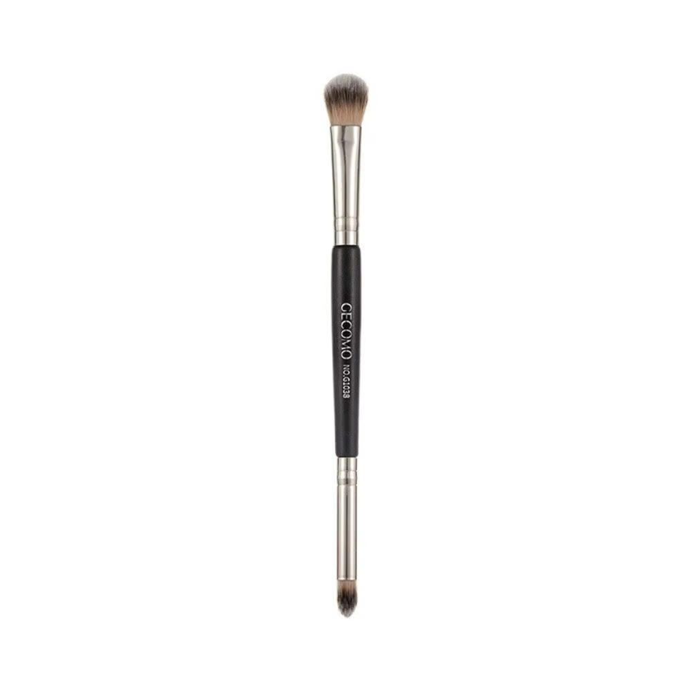Pinceaux à maquillage double embout pour les yeux, avec poils doux et prise en main confortable, pou