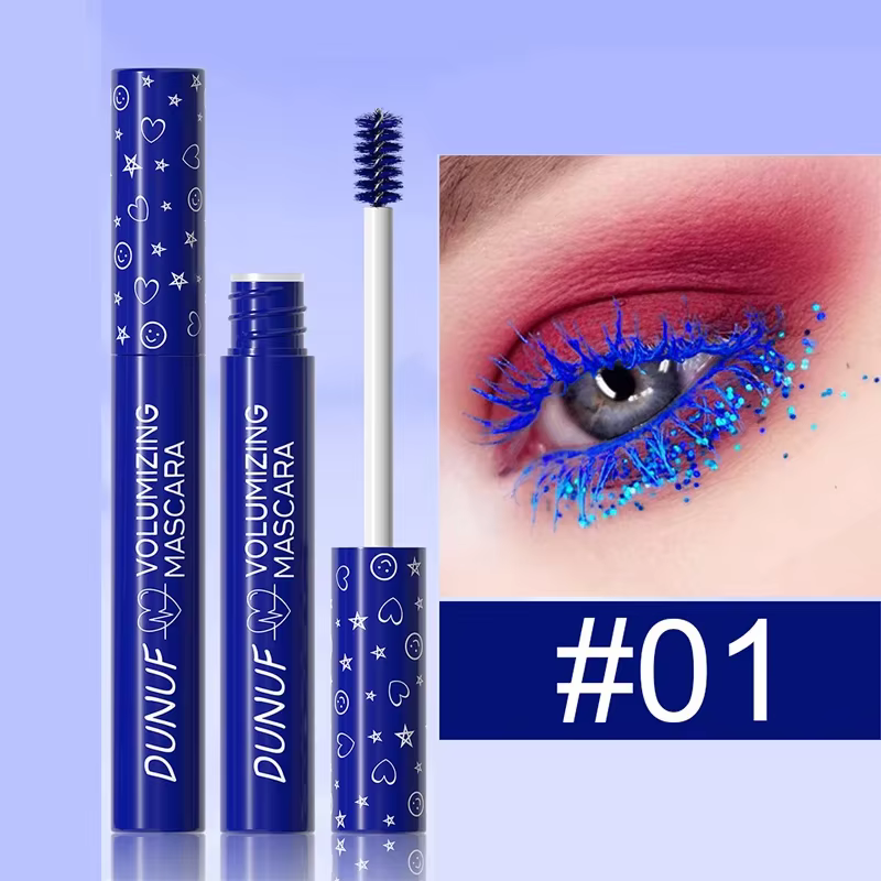 Mascara à friser coloré, maquillage de scène, crème verte imperméable, bleu, violet, Extension de ci