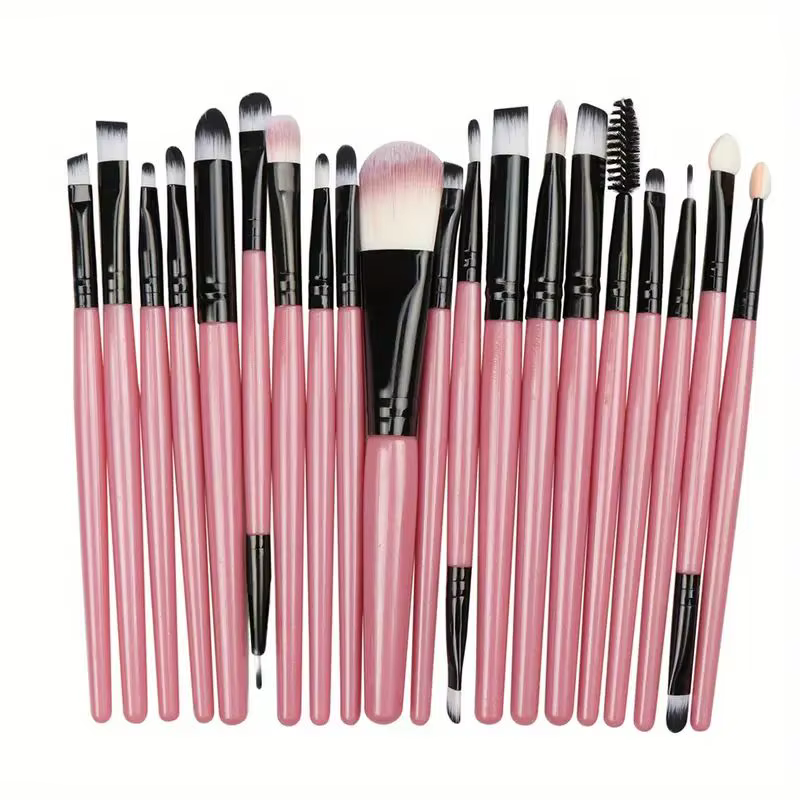 Ensemble de pinceaux de maquillage professionnels, poils synthétiques doux pour fond de teint, fard