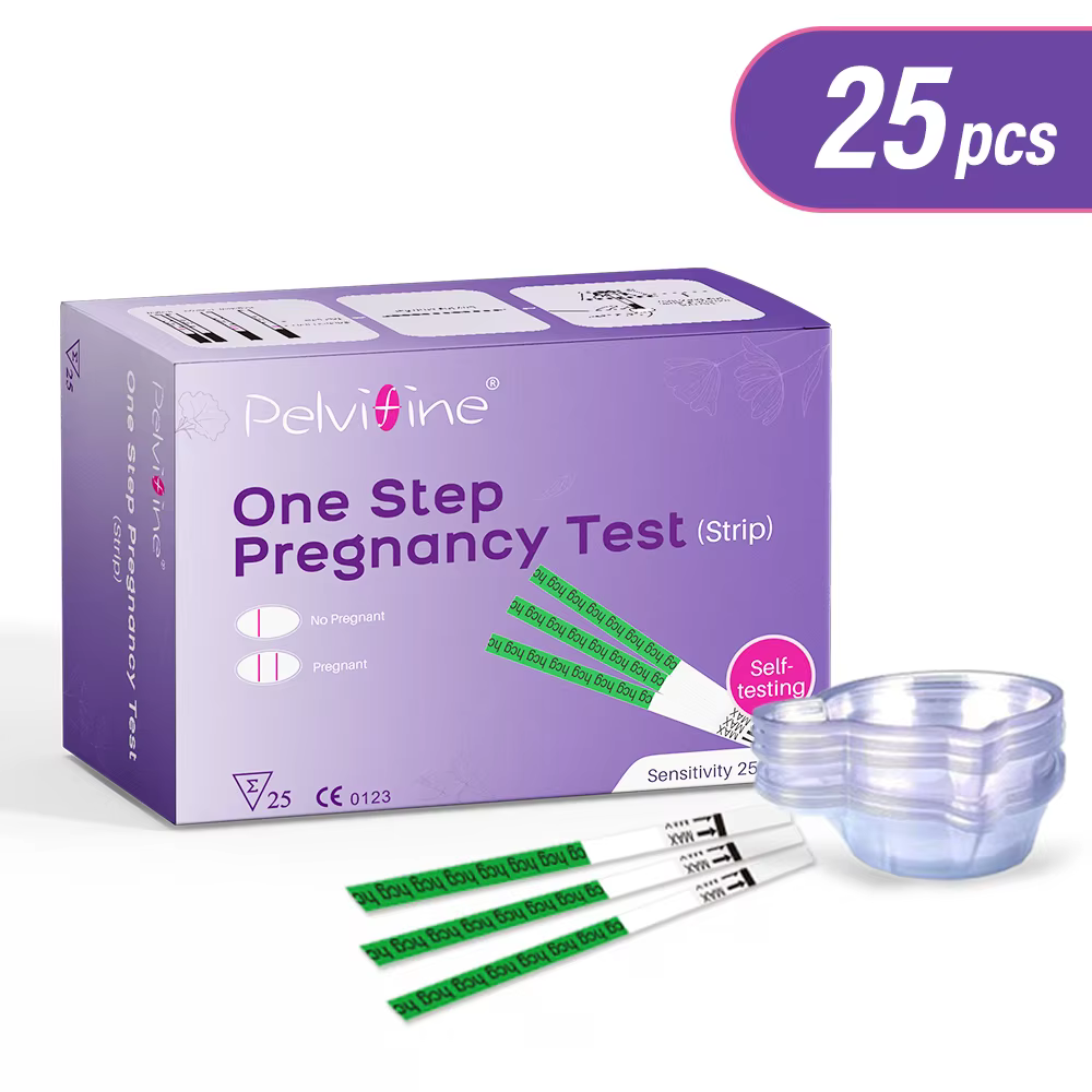 Tests de grossesse Pelvifine avec tasse, bandelettes de test de grossesse en vrac pour la détection