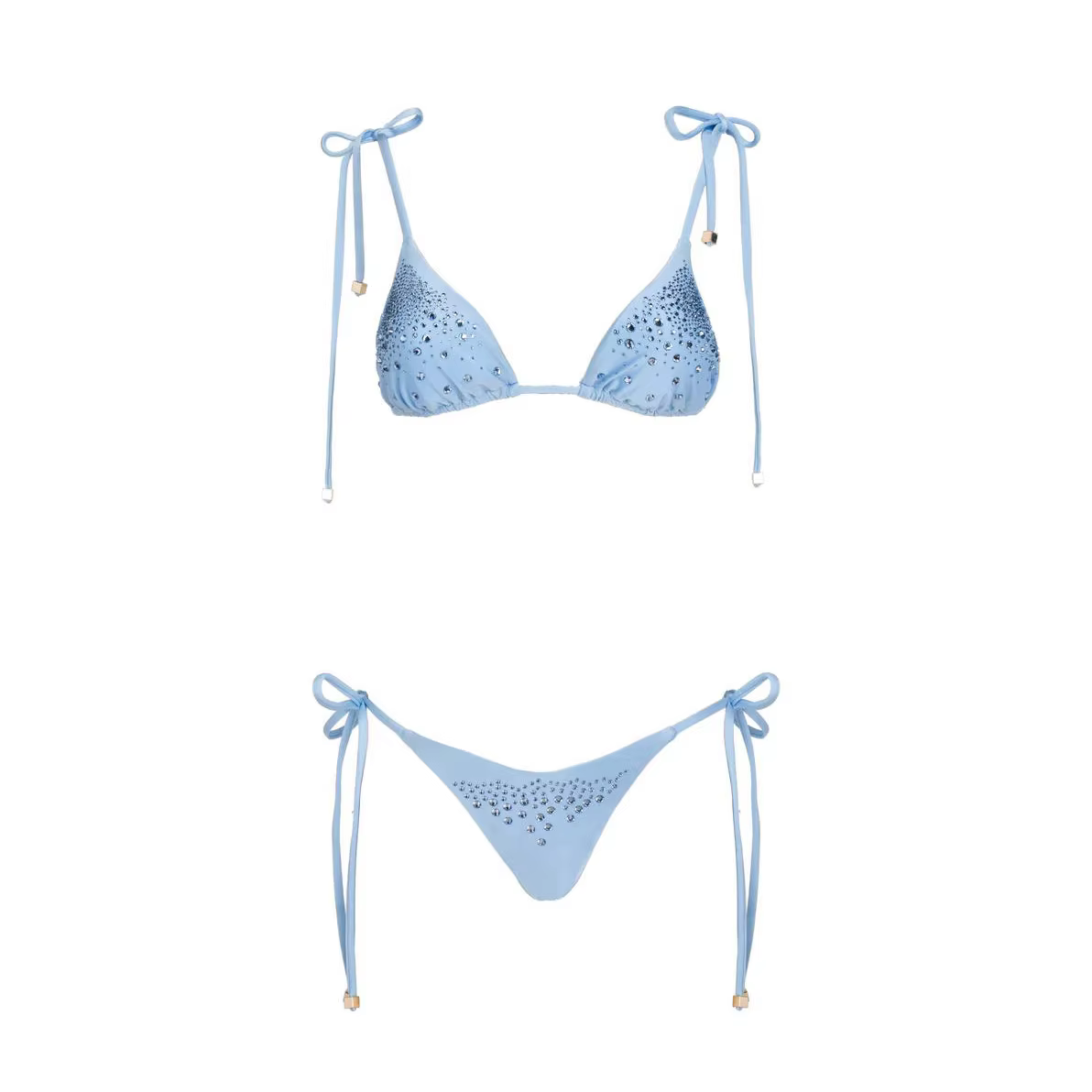Bikini décoré de strass pour femmes, maillot de bain sexy à lacets, vêtements de plage à la mode pou