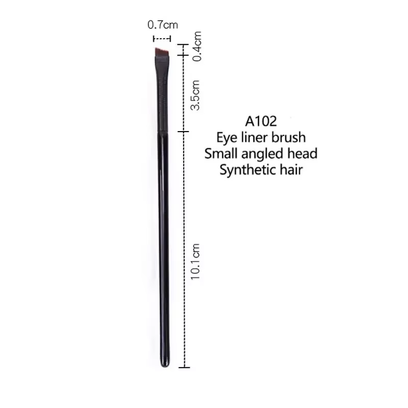 Brosse à sourcils et Eyeliner, professionnelle, petit angle, pour Contour des sourcils, Fine, outils