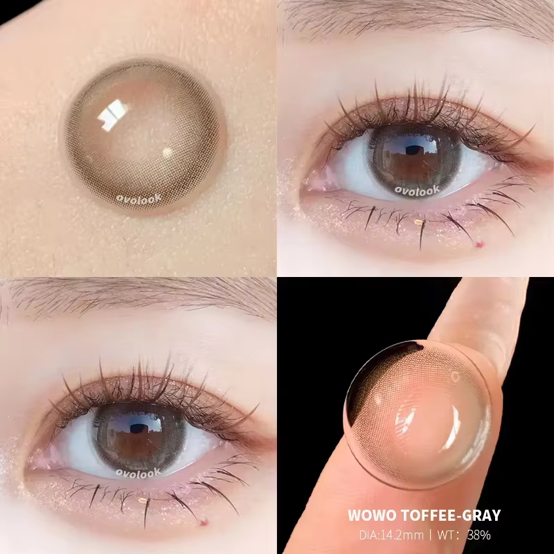 OVOLOOK-1 paire de lentilles de Contact Super naturelles pour les yeux, lentilles de couleur pour l'