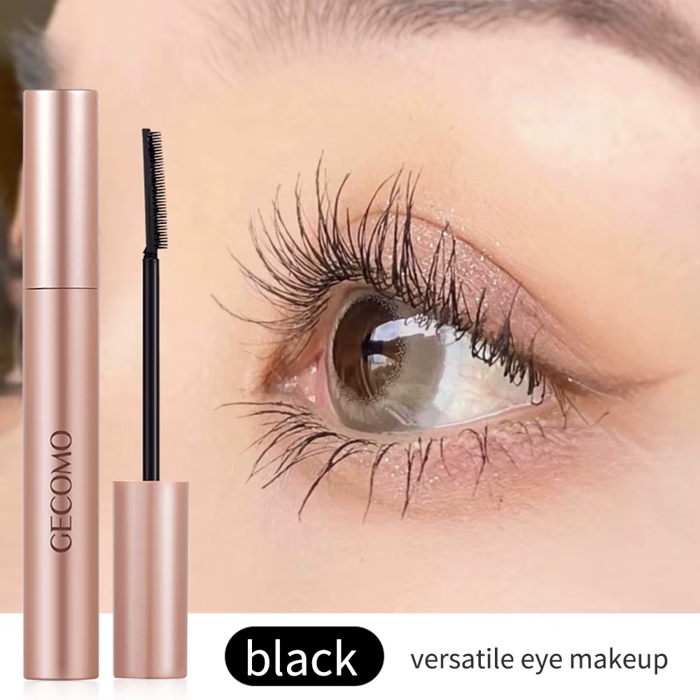 Mascara Gecomo à boucles naturelles, épais et longue durée, avec tête de brosse en Silicone, spécial