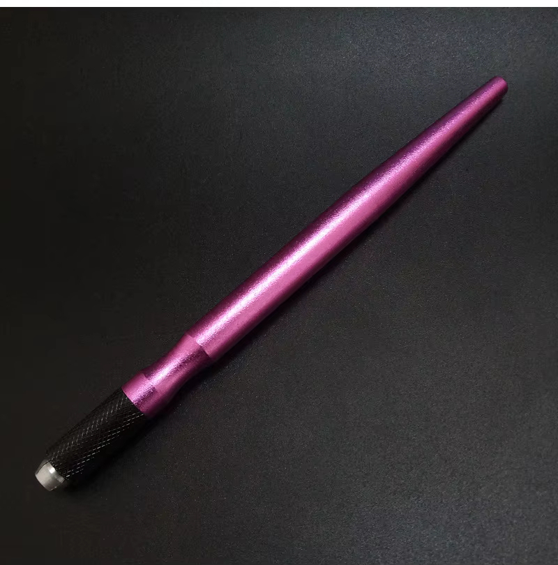 Stylo de tatouage manuel en alliage d'aluminium pour sourcils, couteau à ondulations pour microbladi