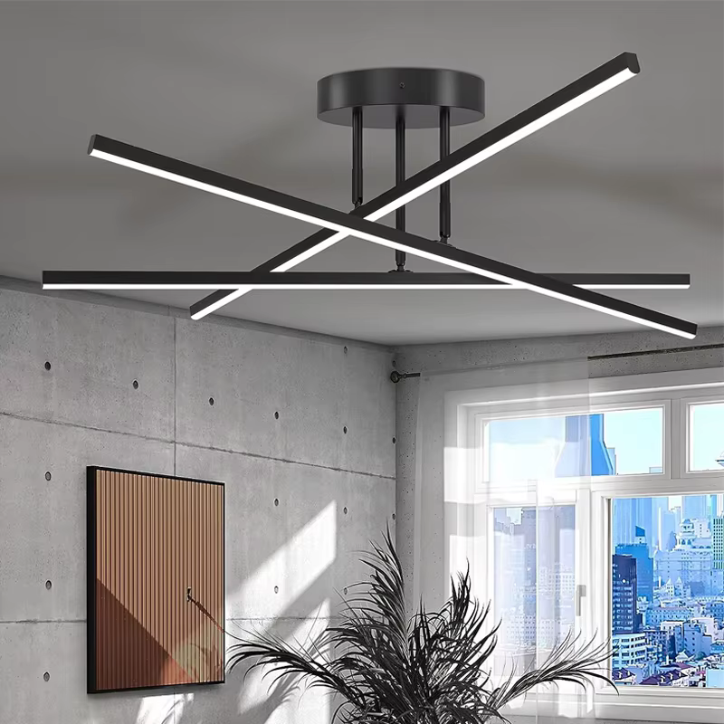 Plafonnier simple moderne chambre atmosphère duplex villa hall lampes nordiques minimaliste salon la