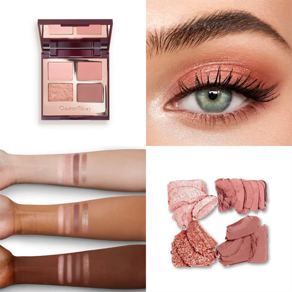 Charlotte Tilbury – Fards à paupières 4, 6, 7 ou 9 couleurs – Super Nudes – Maquillage des yeux faci