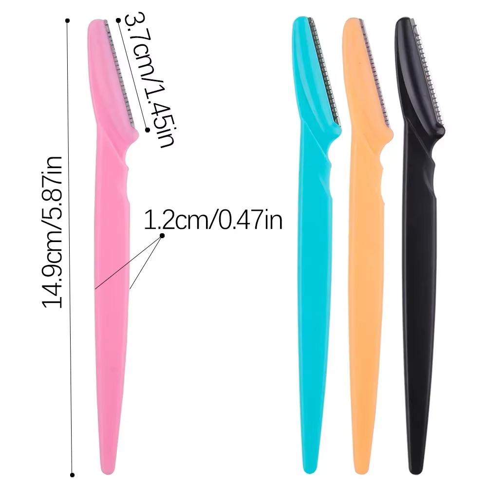3/4/10 pièces rasoir de sourcils lame rasoir Portable visage rasoir yeux sourcils épilation coupe-ép