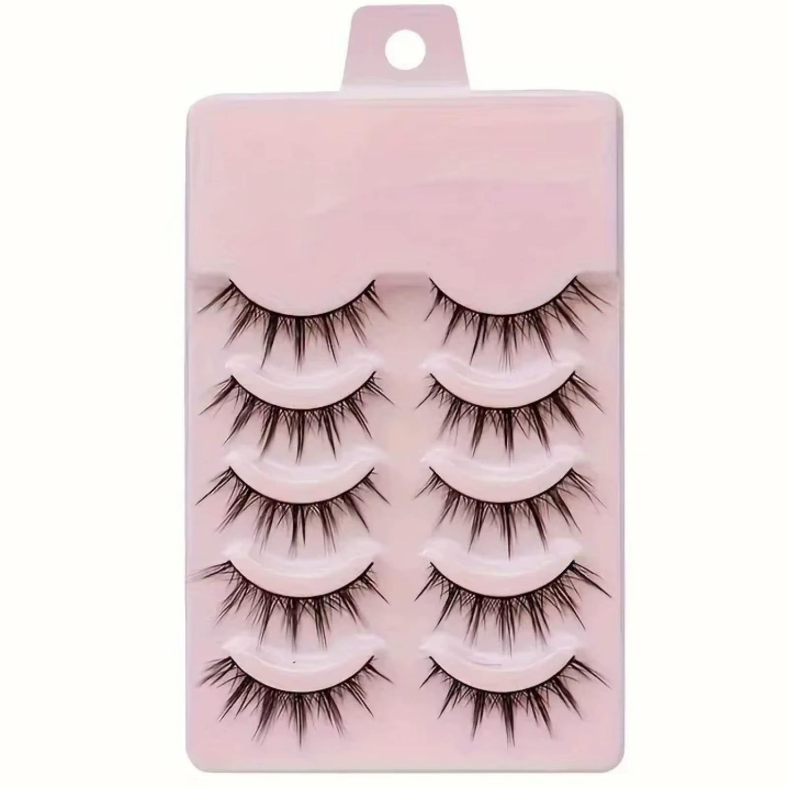 Jiefuxin faux cils Anime cils 5 paires petit diable cils naturel maquillage quotidien Manga cils ban