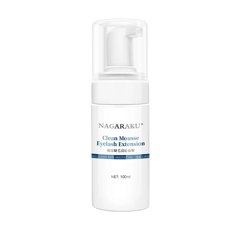 NAGARAKU Extension de cils Mousse nettoyante Shampooing Mousse Pro nettoyeur de cils bulle Non irrit