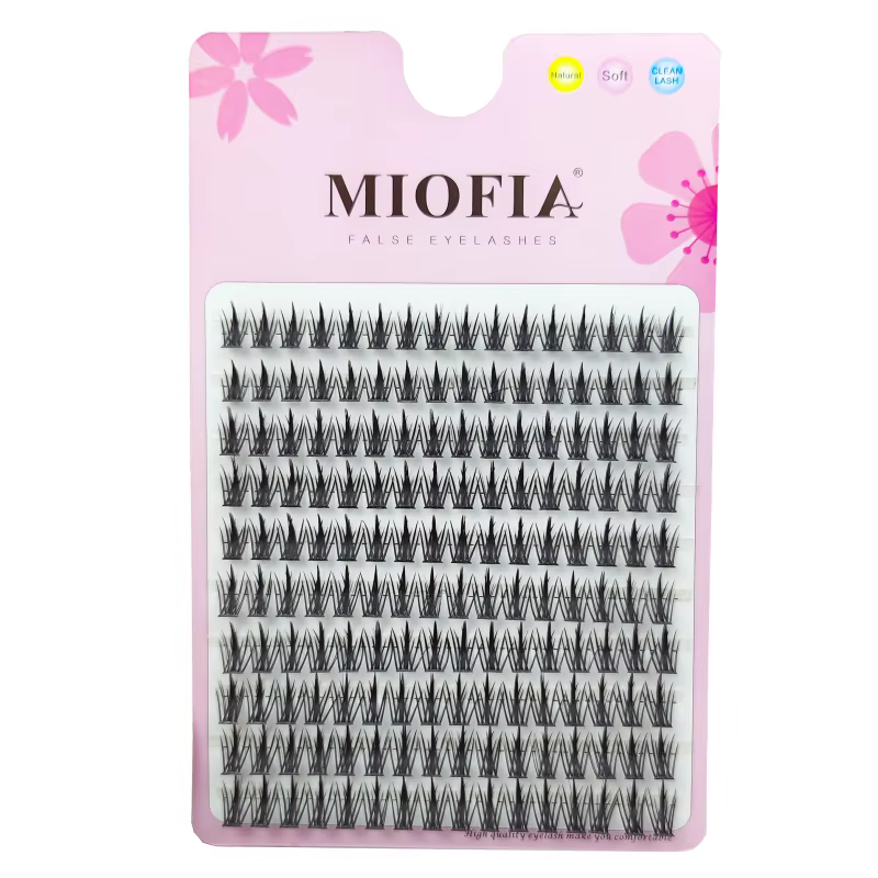1 Boîte/160 Bouquets de Cils en Vison Naturels 3D Russes, Extensions de Cils Individuels, Clusters d