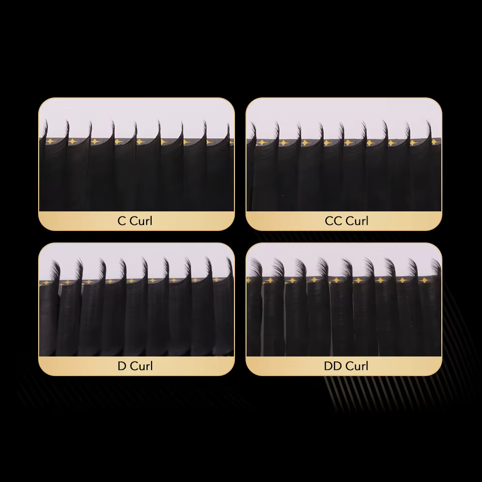 Lashprofessor 10 plateaux/lot fournitures de cils classiques en gros naturel doux mat noir individue