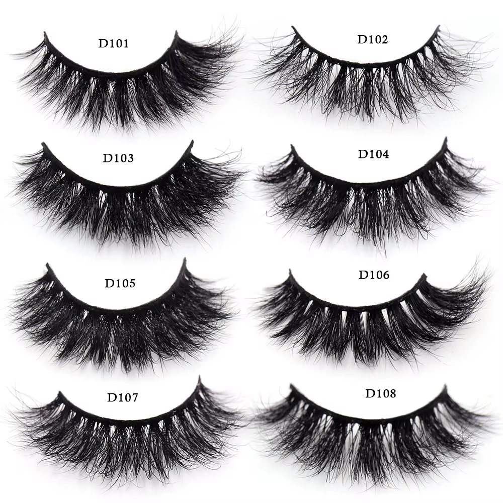 Faux cils de vison 3D avec escalade, faits à la main, bande complète, maquillage, moelleux, sans boî