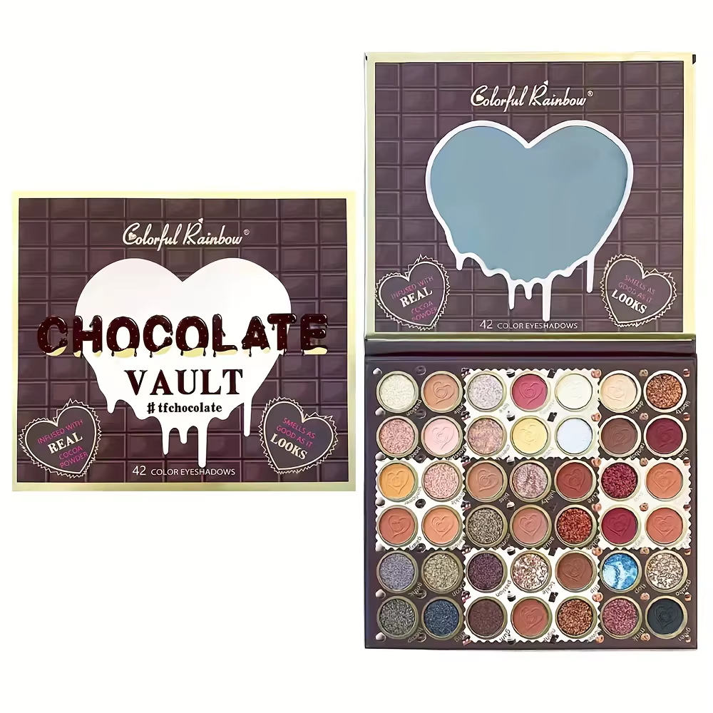 Palette de fards à paupières arc-en-ciel, 42 couleurs, maquillage, mat, métallique, scintillant, sci