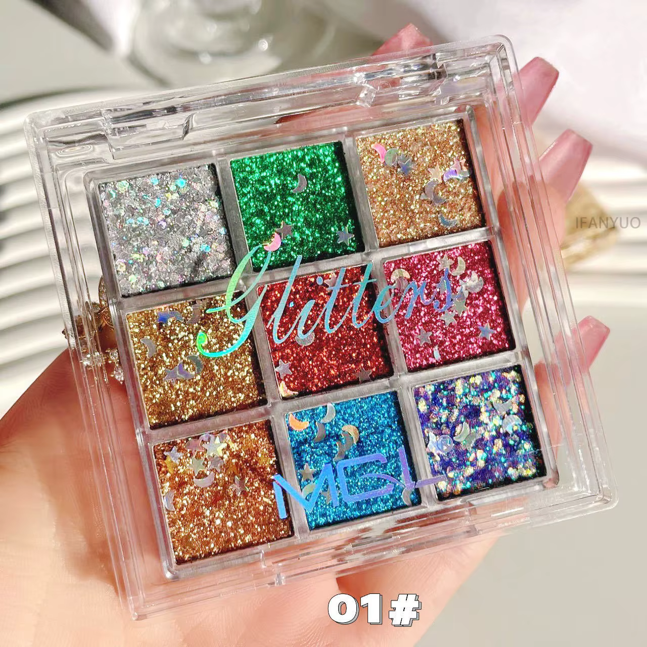 Gel à paillettes pour les yeux, cheveux, corps, visage, diamant scintillant, ombre à paupières, pail