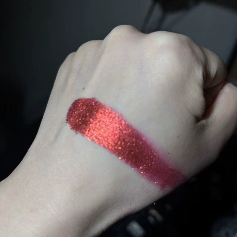 Nouvelle couleur! Fard à paupières caméléon, fard à paupières rouge froid et sauvage