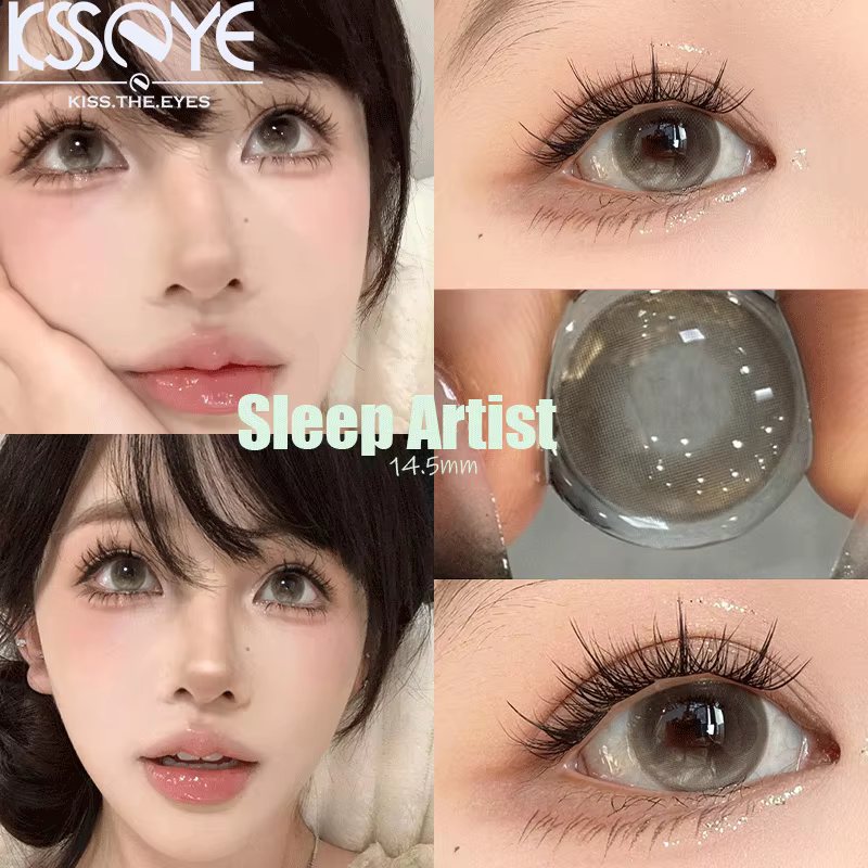 Kisseye 2 pièces nouveau style Contacts coloré degré de myopie lentille confortable et douce beauté