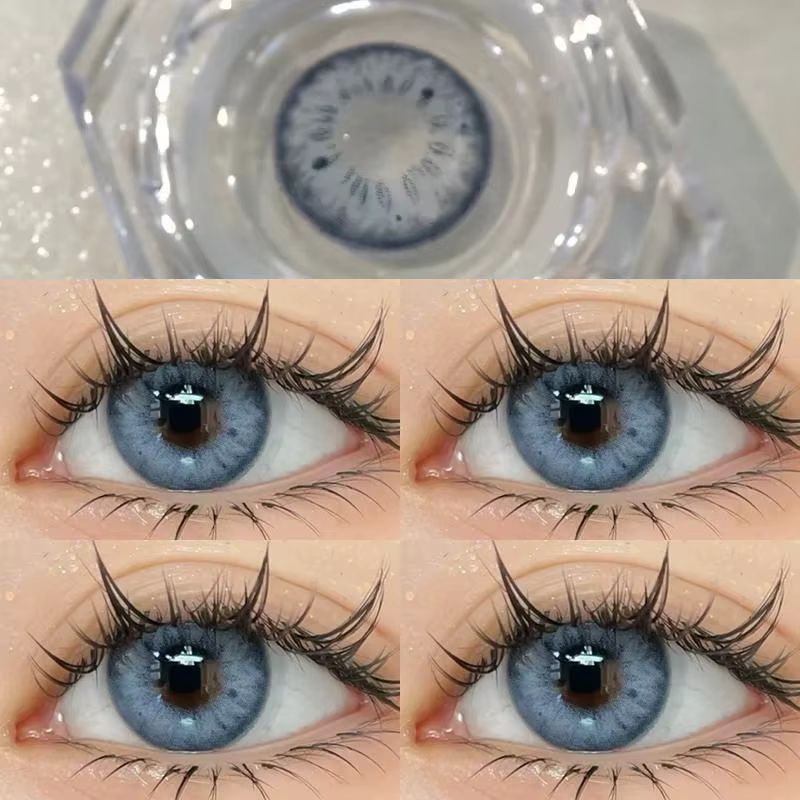 KSSEYE 2 pièces lentilles de Contact colorées pour les yeux beauté naturelle élèves bruns lentilles 