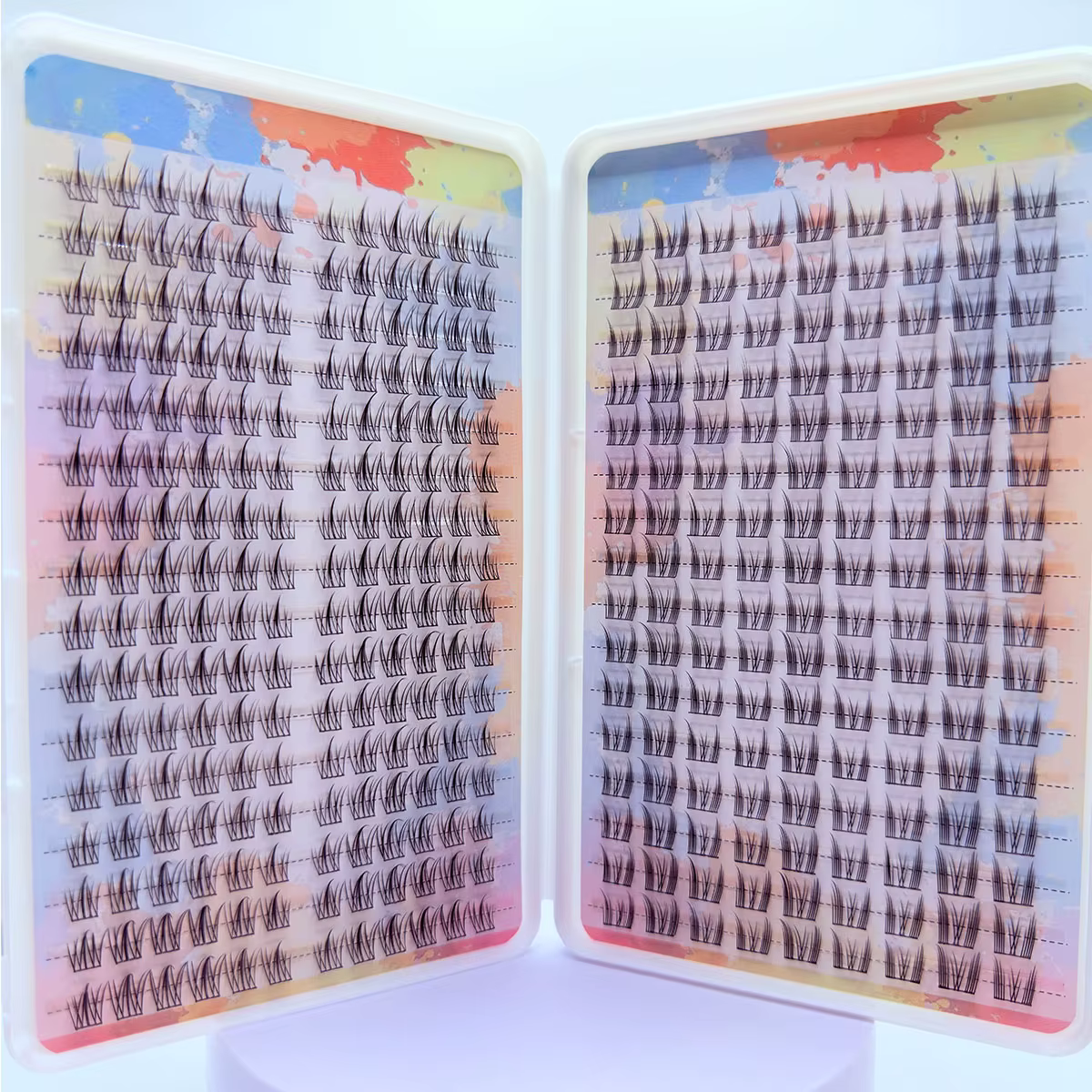 Grappe de cils d'extension de faux cils de grande capacité 384 pièces pour la beauté