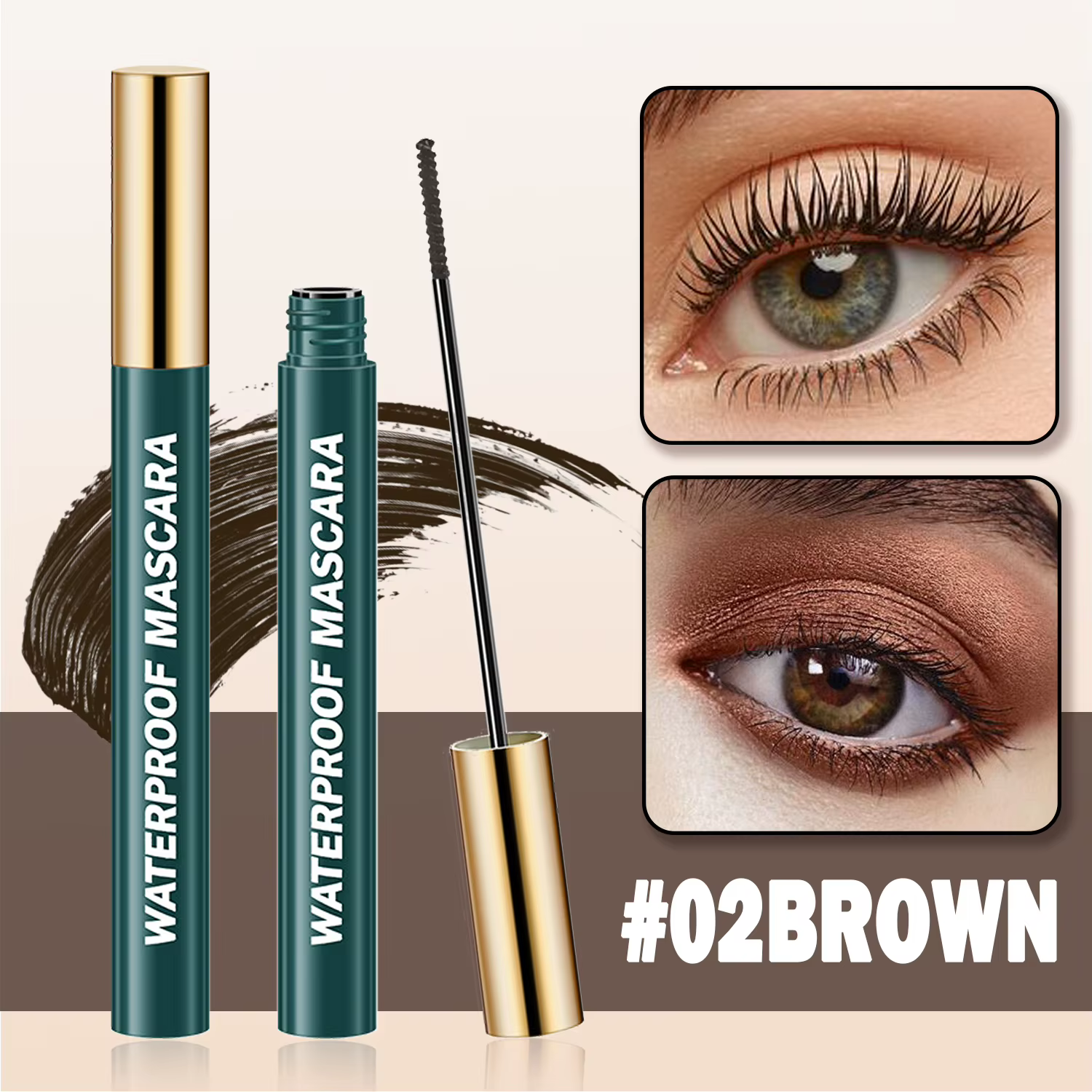 Le mascara Berg Honey est imperméable, long, bouclé, la pointe de la brosse ne se fond pas et offici