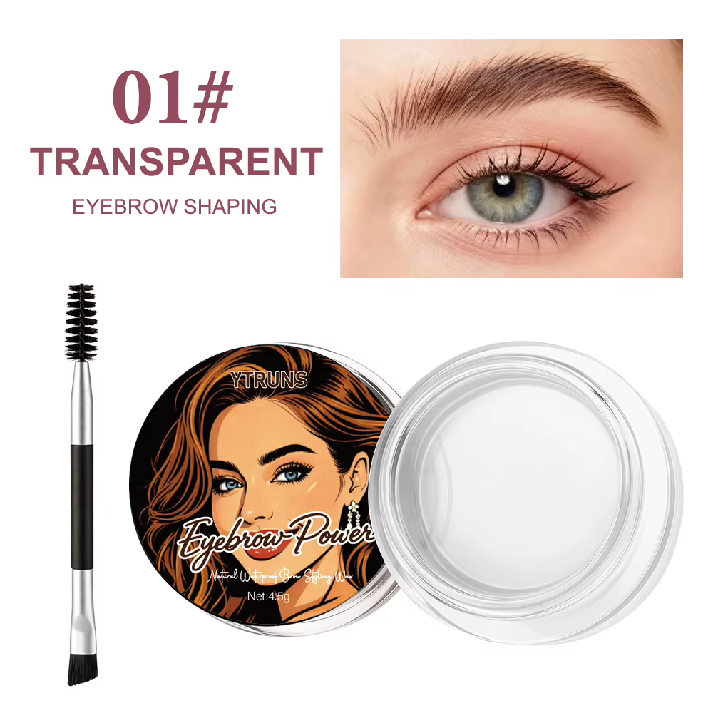YTRUNS Mascara pour sourcils, gel teinté pour sourcils en 6 couleurs avec brosse, imperméable, longu