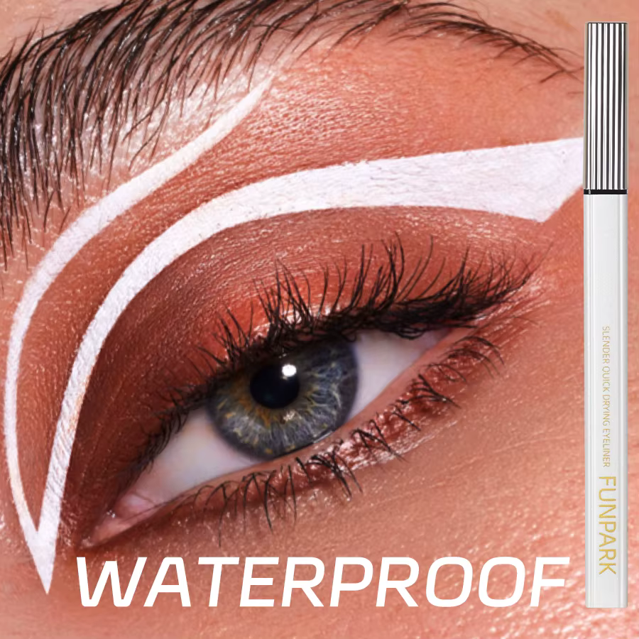 Eyeliner liquide mat, crayon pour les yeux imperméable et longue durée, blanc, couché, ver à soie, s